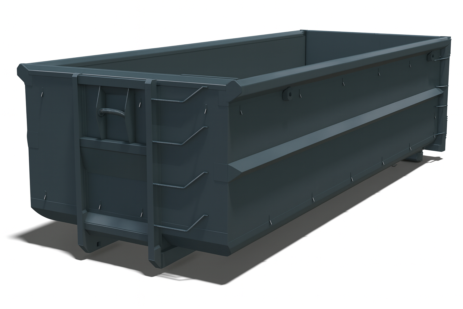 Lastväxlarcontainer 22 m3 för blandat avfall vid byggprojekt och renovering
